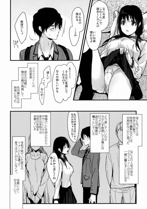 エロ同人 さっきまで真面目に授業をうけていたのに 今は俺のちんこをねだって発情 こいつの乳首がこんなに下品でスケベな勃起乳首なんてことも俺しか知ら ない 再婚相手の娘 淫乱優等生 21枚